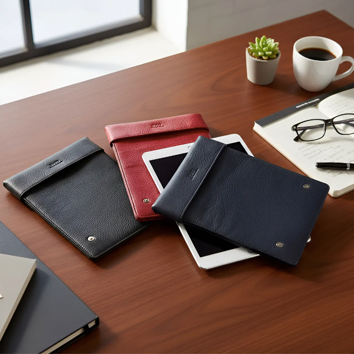 Θήκη για iPad: Air 10,5"/iPad Air 5η/4η/3η (γενιά)/iPad Air 11"(M2/iPad 9η/8η/7η (γενιά)/iPad Pro 11"4η/3η/2η/1η (γενιά)/iPad Pro 11"(M4). Ολόσωμο Γνήσιο Δέρμα Oλικής άλεσης/Tσόχα & 8 Snaps.- 935