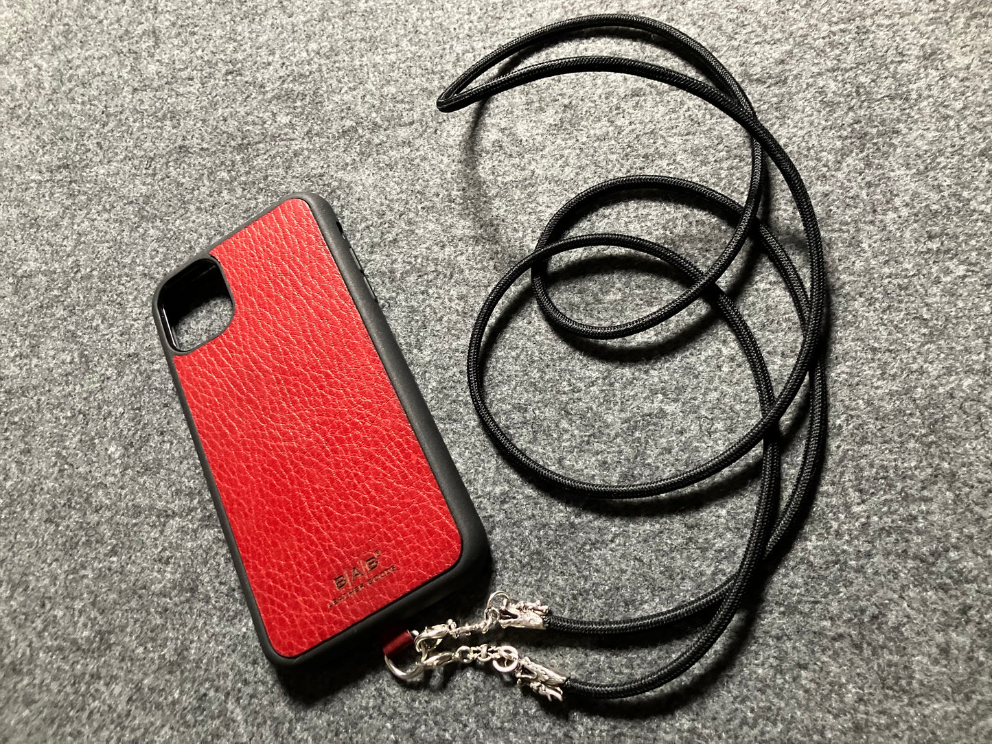 2 Dragon Terminals, 2 Links, and 6 Jump rings, all made of Solid 925 Sterling Silver & Black Elastic Rope Crossbody/Necklace/Choker/Bracelet.- CP09