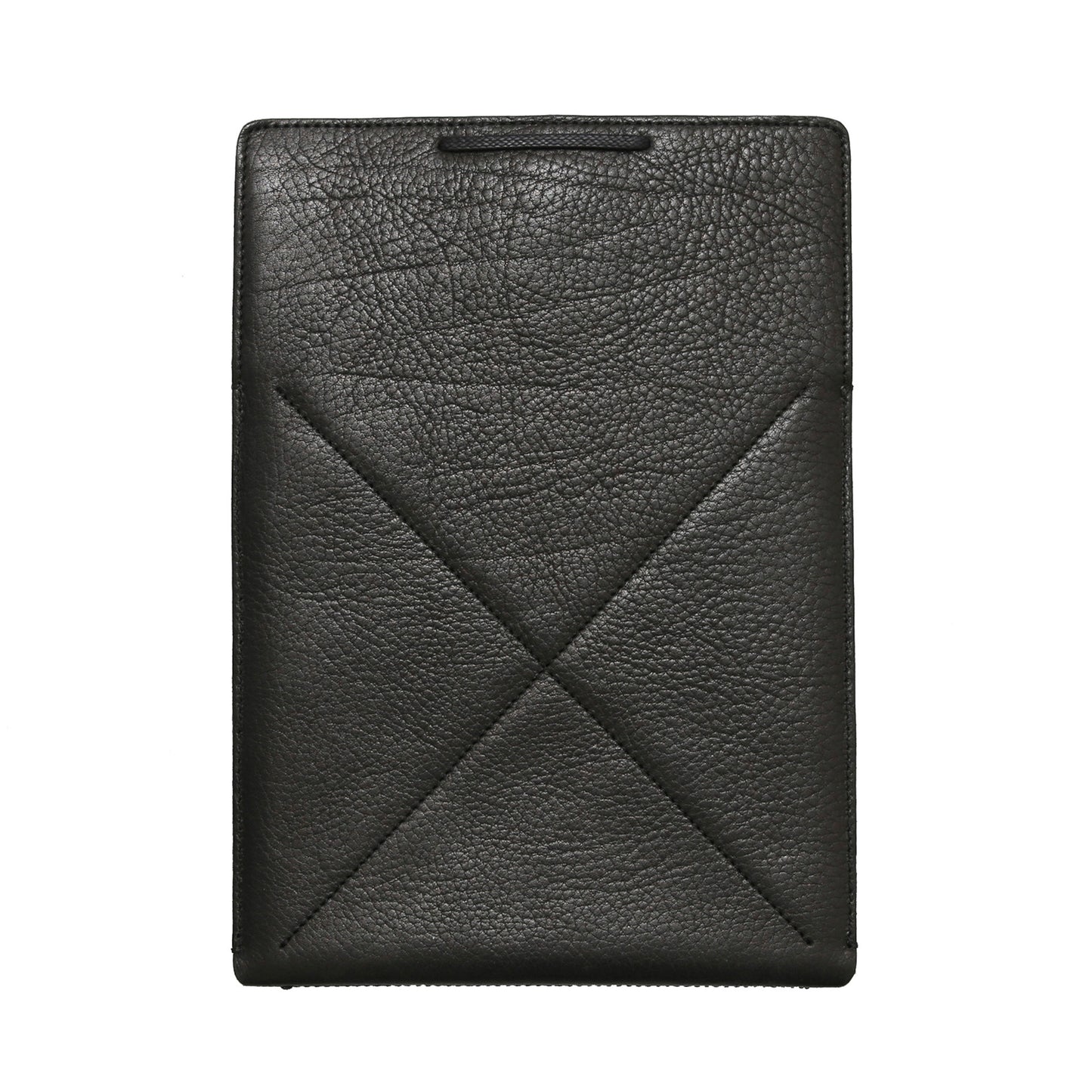 Étui pour iPad: Air 10,5"/Air 5ème/4ème/3ème (gén)/Air 11"(M2)/iPad 9éme/8ème/7ème (gén)/iPad Pro 11"4ème/3ème/2ème/1ère (gén)/iPad Pro 11"(M4). Cuir Véritable Pleine Fleur tanné végétal au tanin/Feutre & Fermeture en Bronze et cordon.- 936