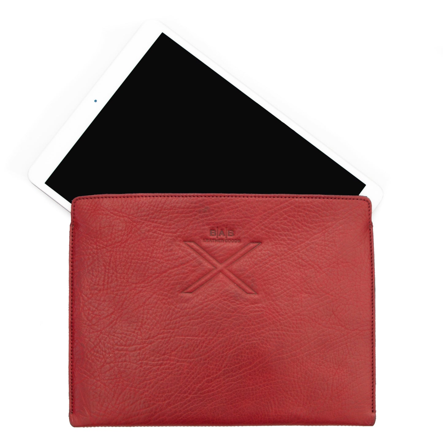 iPad Sleeve: 6th/5th (gen)/iPad Air 2nd/1st (gen)/iPad Pro 9.7". Full-Grain vegetable-tanned Genuine Leather/Felt.- 930