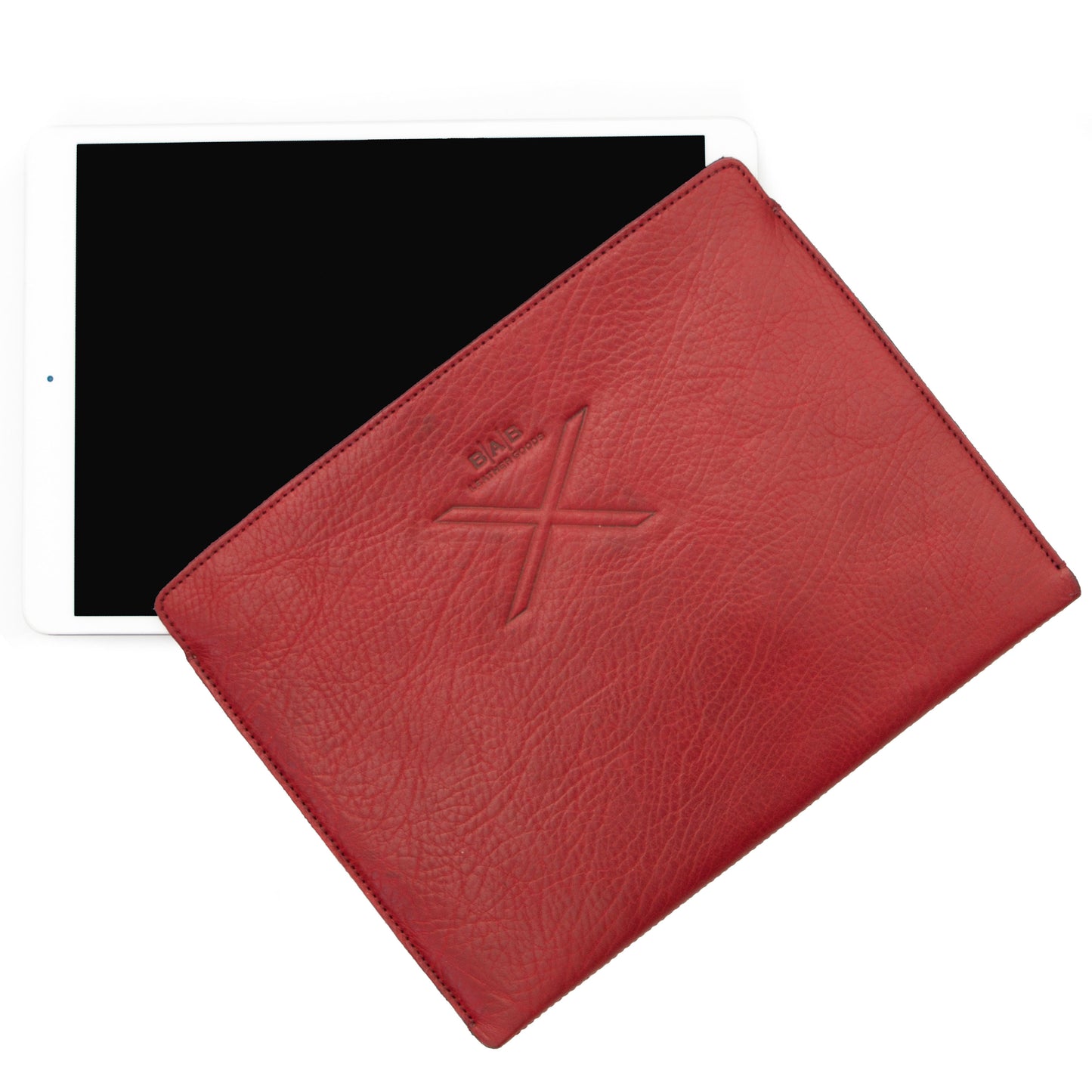 iPad Sleeve: 6th/5th (gen)/iPad Air 2nd/1st (gen)/iPad Pro 9.7". Full-Grain vegetable-tanned Genuine Leather/Felt.- 930