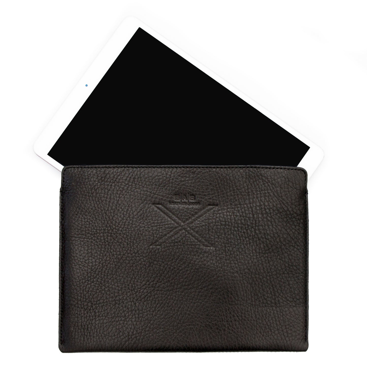 iPad Sleeve: 6th/5th (gen)/iPad Air 2nd/1st (gen)/iPad Pro 9.7". Full-Grain vegetable-tanned Genuine Leather/Felt.- 930