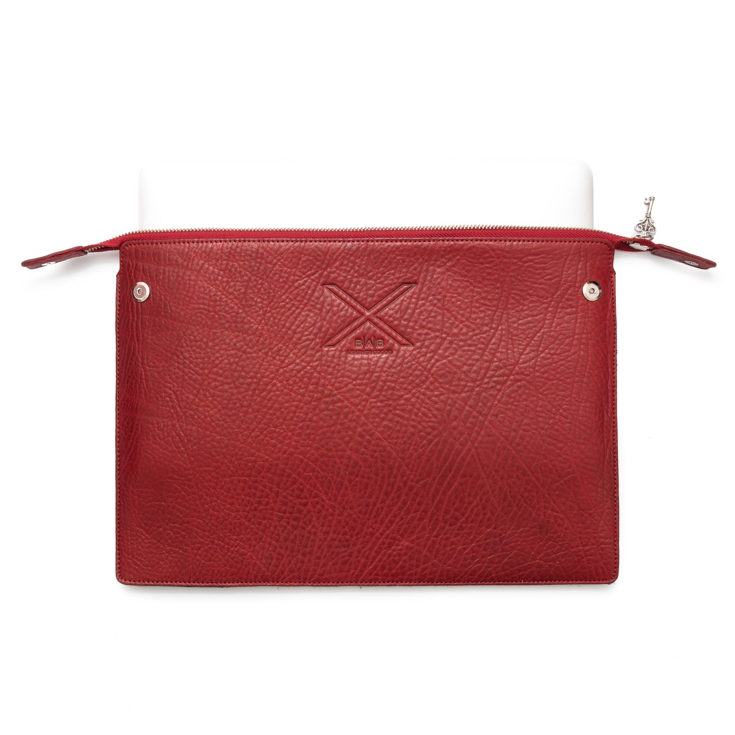 MacBook Sleeve: Air 13"M(1/2/3/4)/Pro 13"M(1/2/3)(Intel 2/4P)Pro 14"M(1/2/3/4)(M3) iPad Pro 12.9" 6th/5th/4th/3rd/2nd/1st (Ge). Full-Grain Genuine vegetable-tanned Leather/Felt & Key Lock and 2 Magnetic Buttons.- 1005