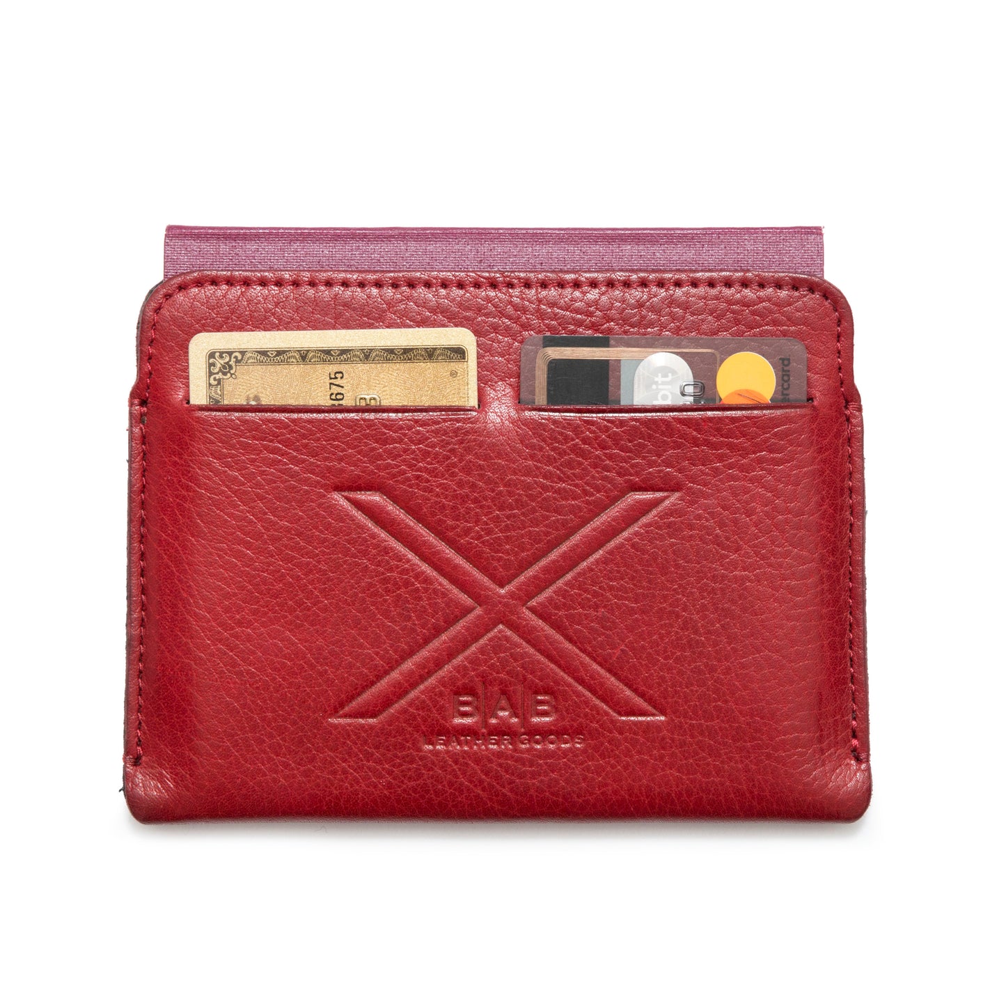 Porta-pasaporte/Tarjetas de crédito. Cuero Genuino Full-Grain curtido vegetal al tanino/Fieltro.- 739