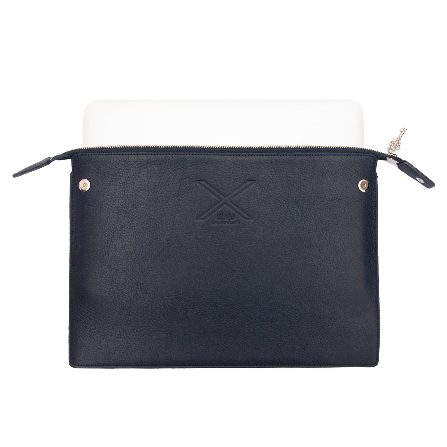MacBook Sleeve: Air 13"M(1/2/3/4)/Pro 13"M(1/2/3)(Intel 2/4P)Pro 14"M(1/2/3/4)(M3) iPad Pro 12.9" 6th/5th/4th/3rd/2nd/1st (Ge). Full-Grain Genuine vegetable-tanned Leather/Felt & Key Lock and 2 Magnetic Buttons.- 1005
