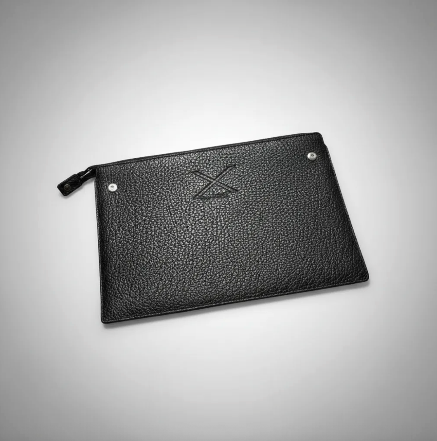 Funda B|A|B® Leather Goods de cuero Genuino Natura Negro, curtido vegetal al tanino/Fieltro para MacBook Air 13,3"/14" Pro.- 1005 B