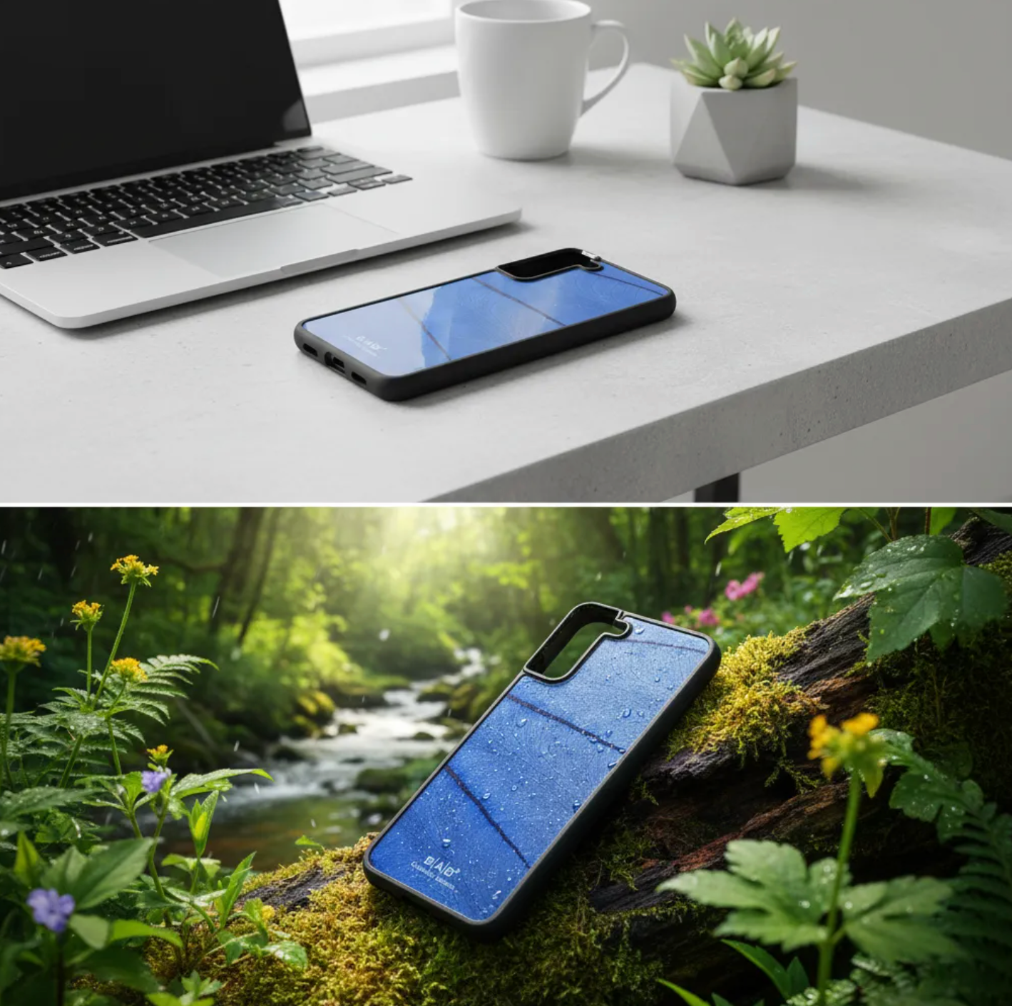 Coque beLEAF® en Véritable feuille d'Alocasia pour iPhone découpée & gravée au laser/Microfibre-60i