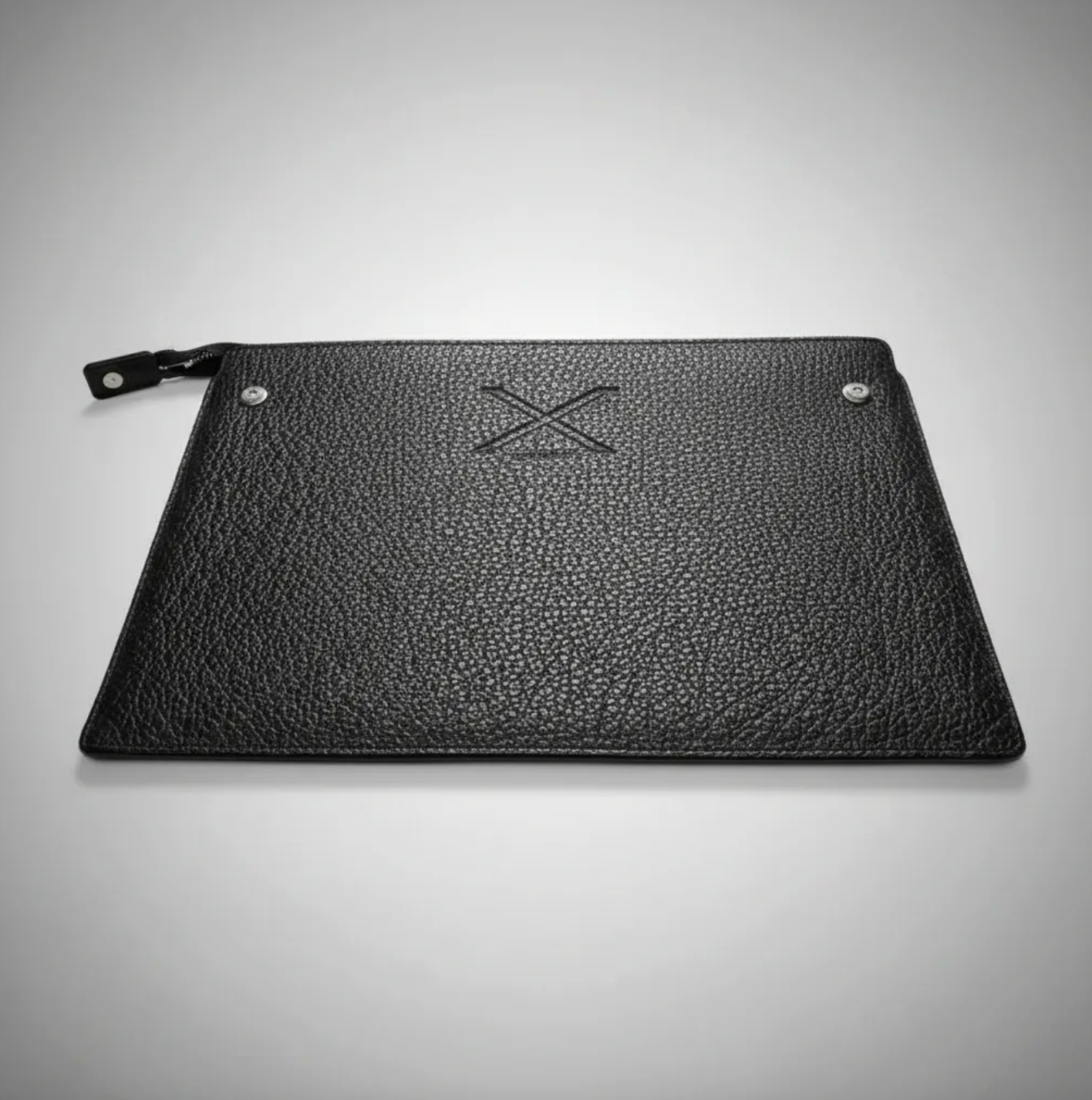 Funda B|A|B® Leather Goods de cuero Genuino Natura Negro, curtido vegetal al tanino/Fieltro para MacBook Air 13,3"/14" Pro.- 1005 B