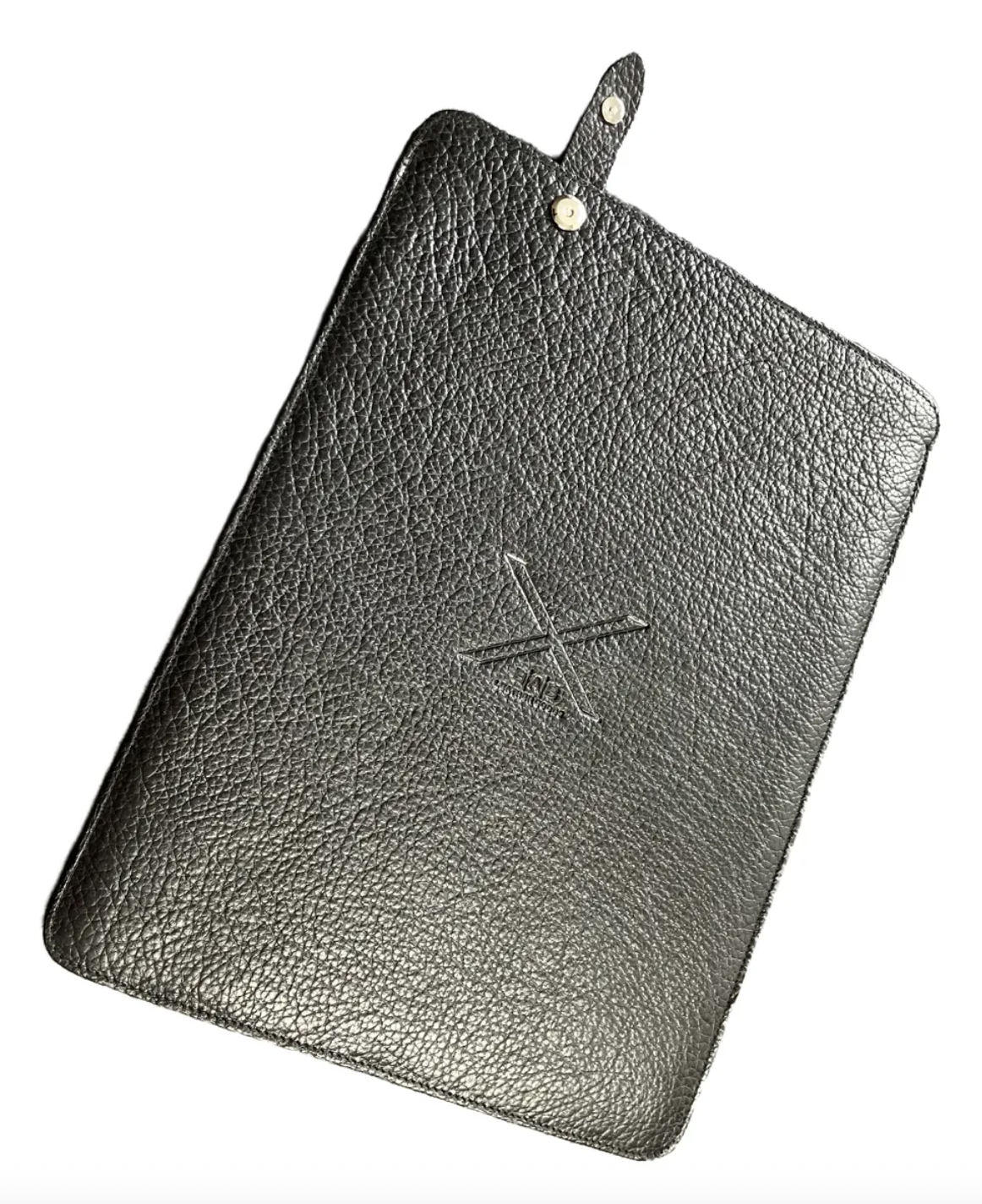 Funda B|A|B® Leather Goods de cuero Genuino Natura Negro, curtido vegetal al tanino/Fieltro para MacBook Air 13,3"/14" Pro.- 1007 B