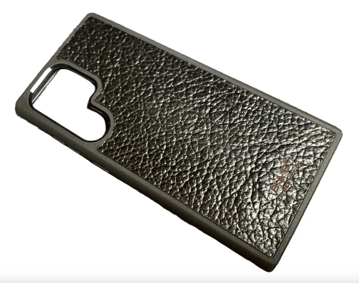 Capa de couro Genuíno B|A|B® Leather Goods Natura Preto curtida vegetalmente com tanino para Samsung: S22/S23/S22/S23 Plus/S22/S23 Ultra-51 B