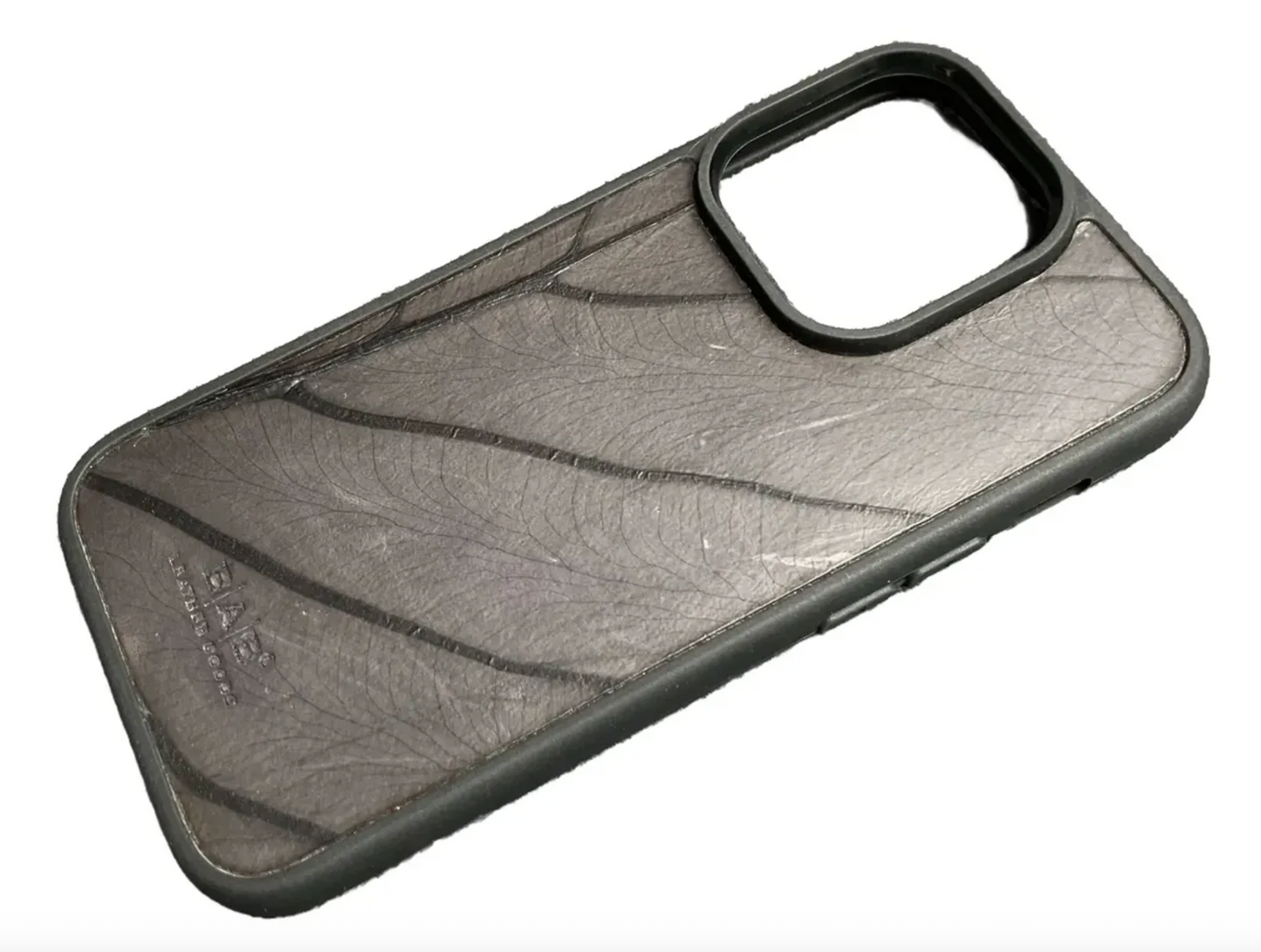 Coque beLEAF® en Véritable feuille d'Alocasia pour iPhone découpée & gravée au laser/Microfibre-60i