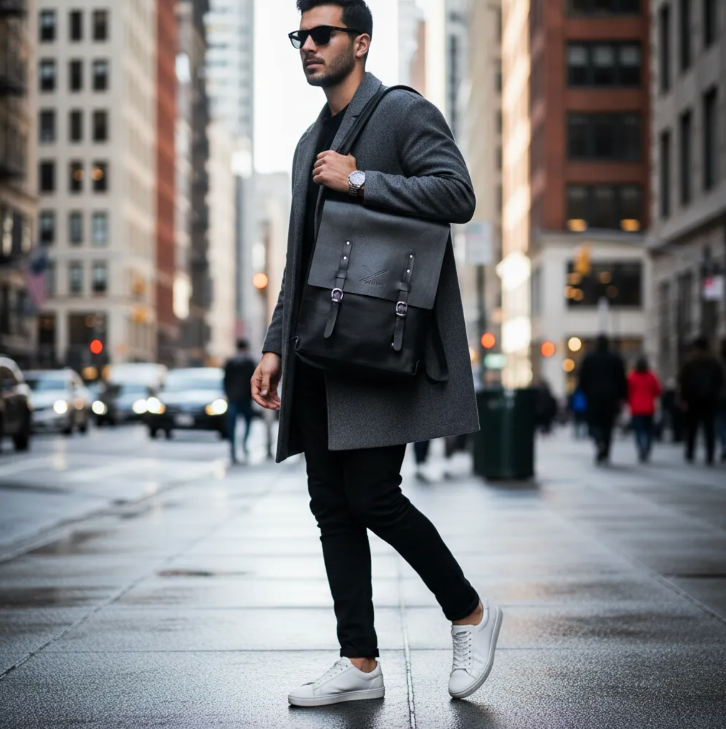 Sac à dos B|A|B® Leather Goods en Cuir de Vachette Véritable végétal.- 752