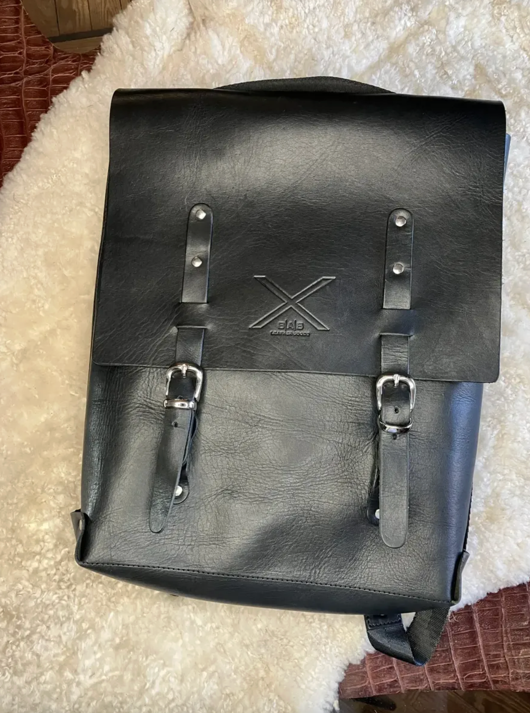 Sac à dos B|A|B® Leather Goods en Cuir de Vachette Véritable végétal.- 752