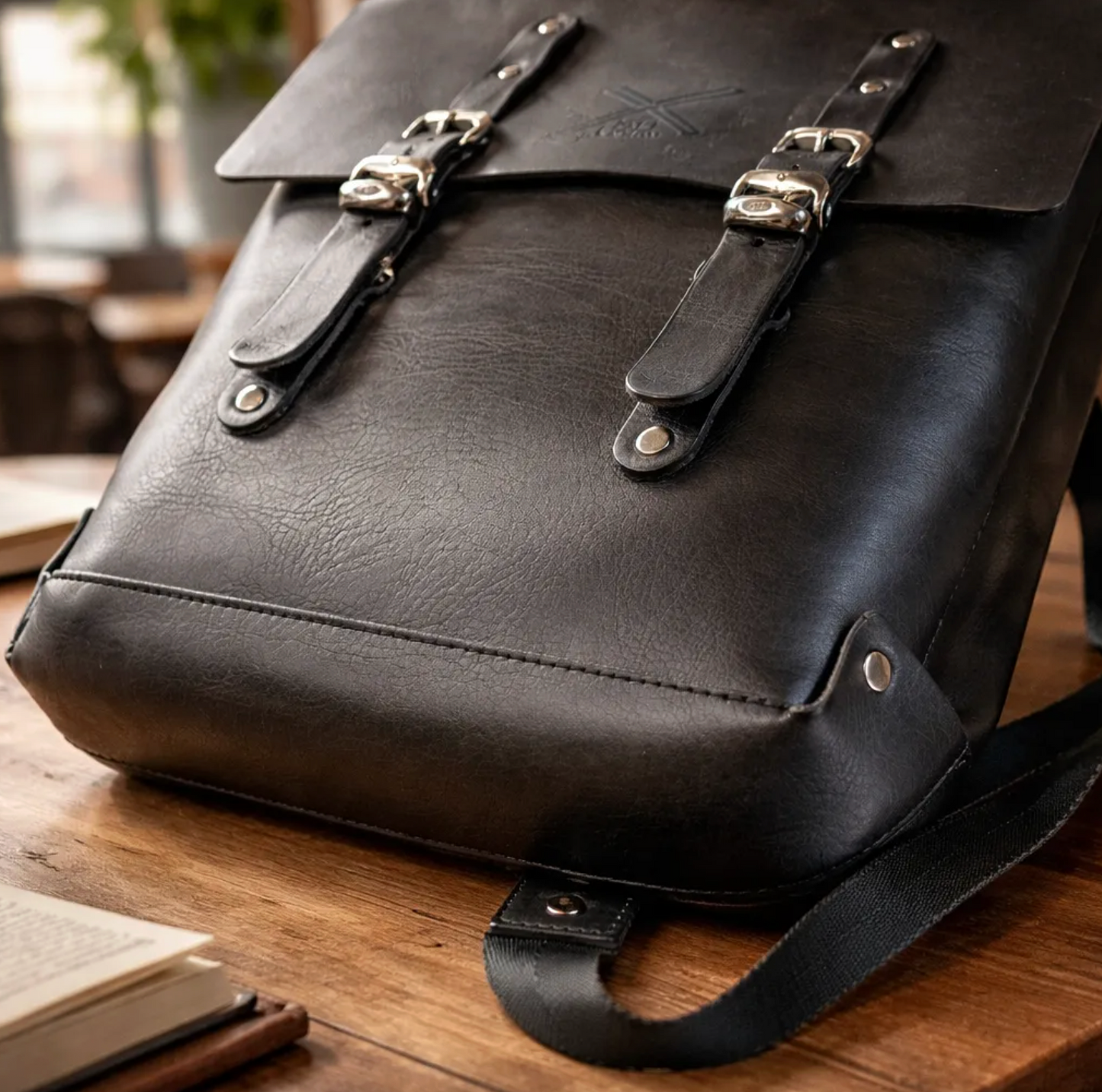 Sac à dos B|A|B® Leather Goods en Cuir de Vachette Véritable végétal.- 752