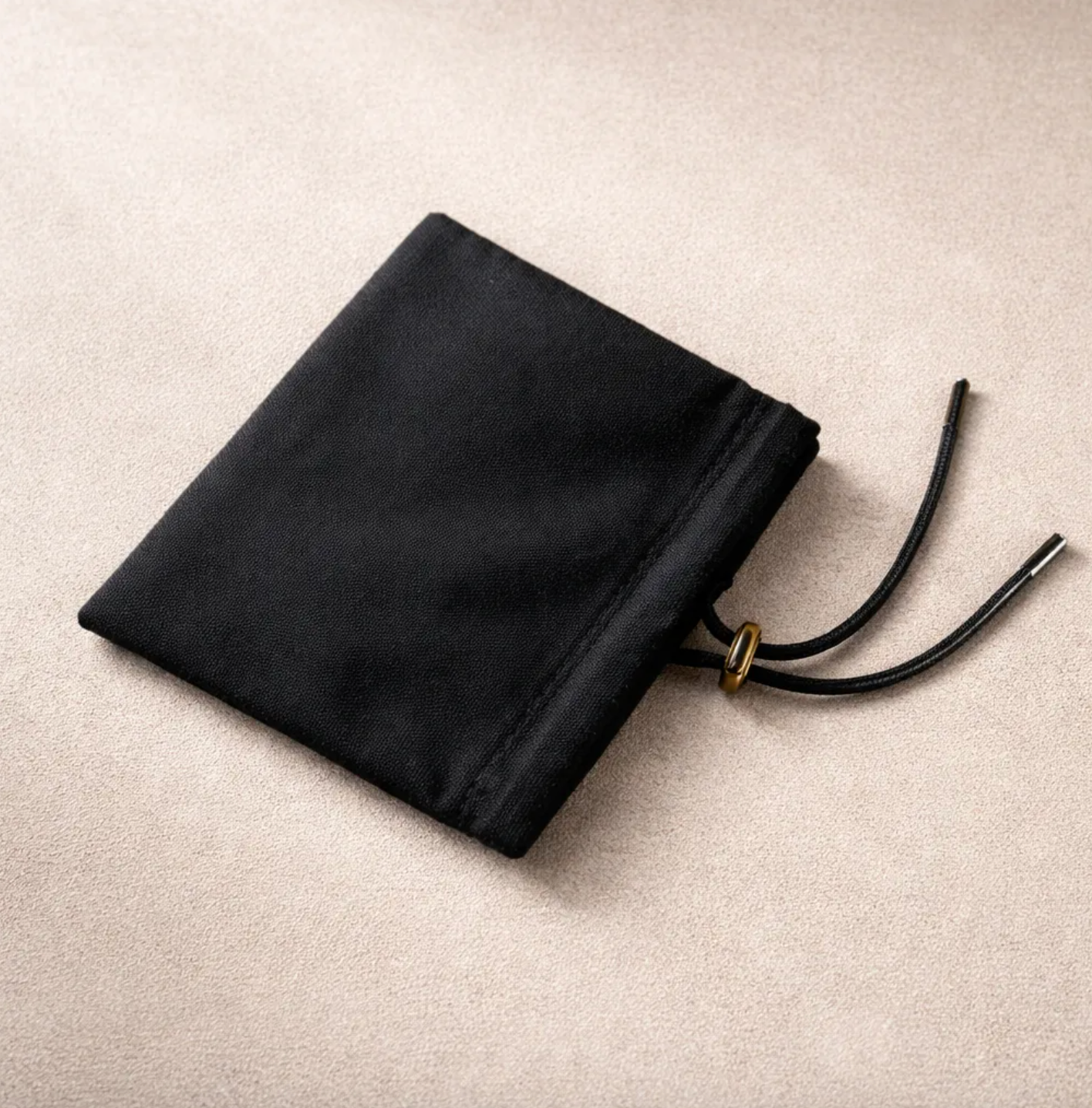Porta-cartões em couro Genuíno Napado Preto, de Flor Integral, curtido vegetal ao tanino & 1 fecho de resorte-704