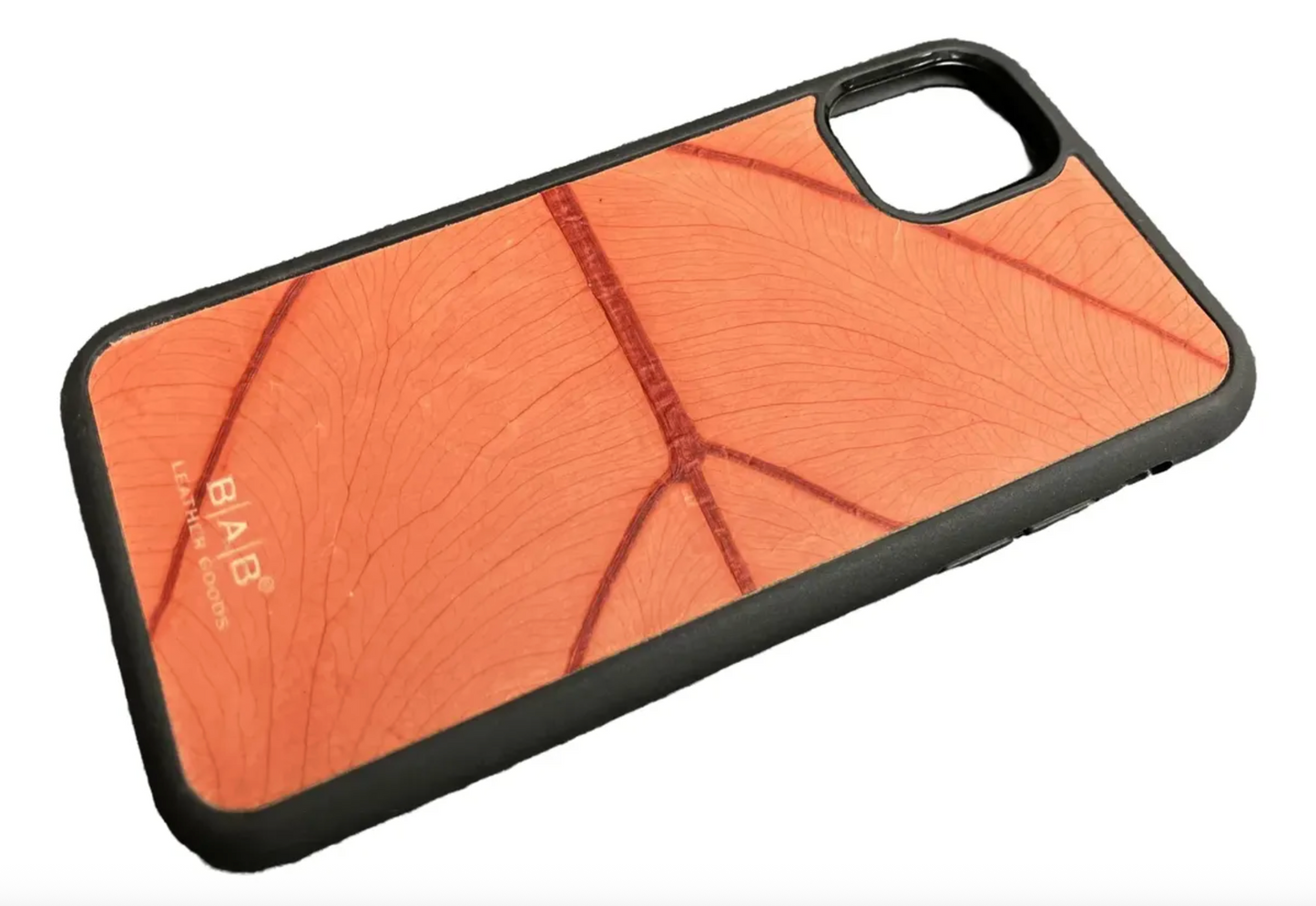 Coque beLEAF® en Véritable feuille d'Alocasia pour iPhone découpée & gravée au laser/Microfibre-60i