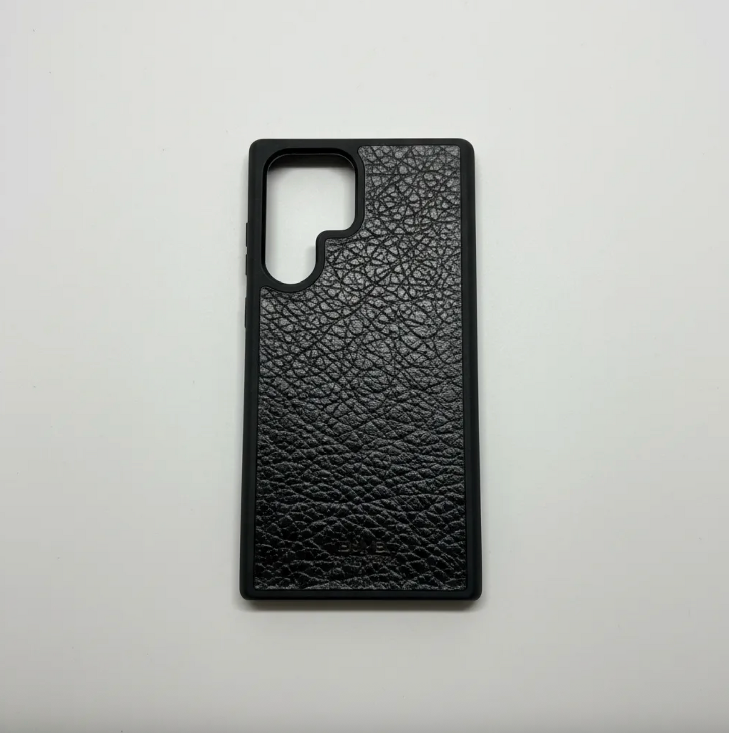 Capa de couro Genuíno B|A|B® Leather Goods Natura Preto curtida vegetalmente com tanino para Samsung: S22/S23/S22/S23 Plus/S22/S23 Ultra-51 B