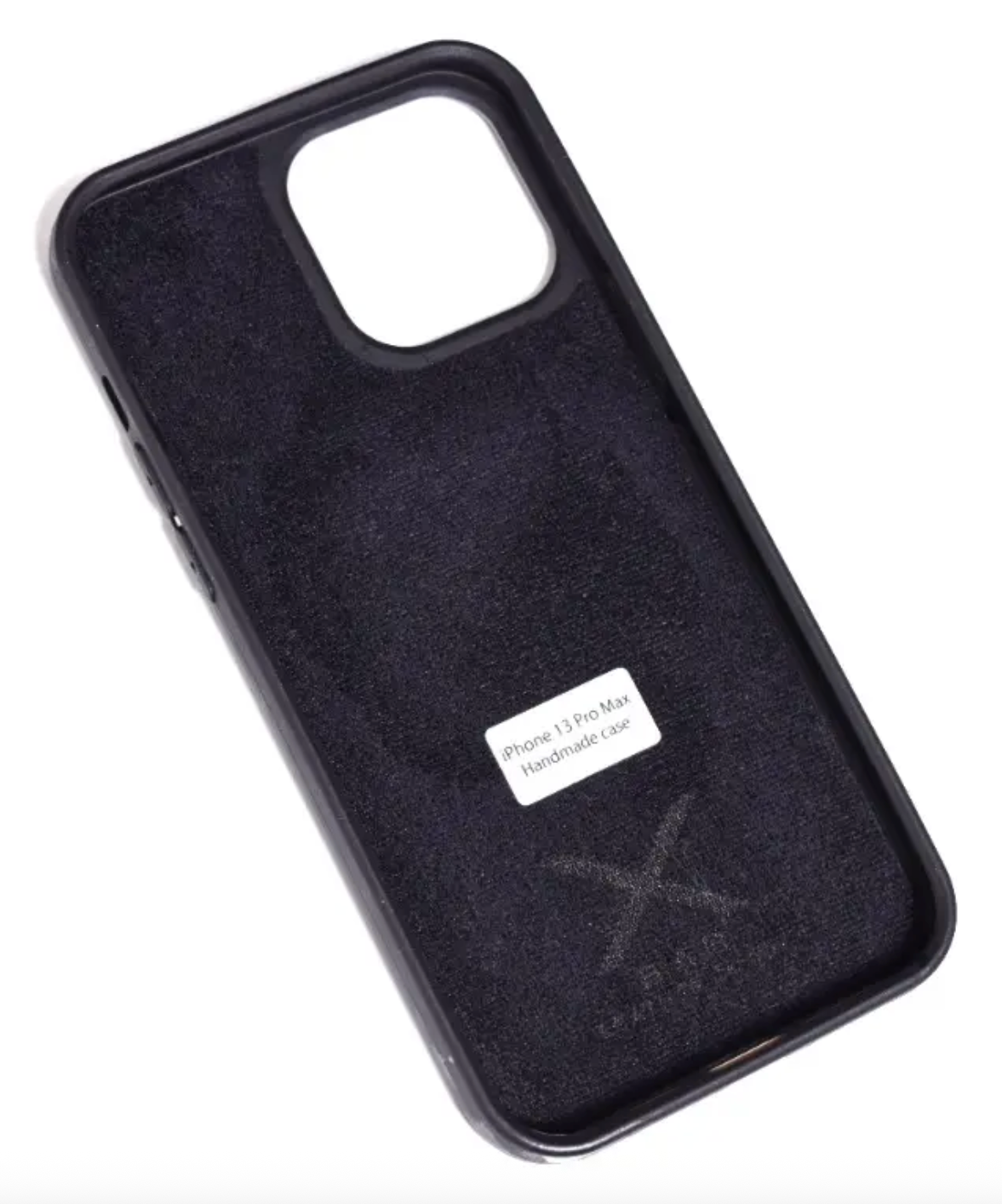 Coque en cuir de Crocodile Véritable pour iPhone découpée & gravée au laser/microfibre-57
