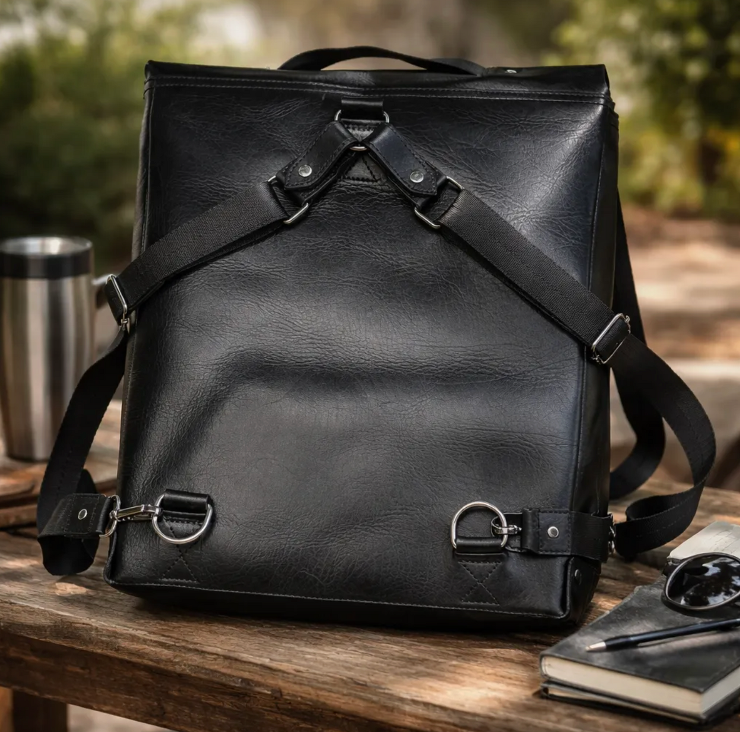 Sac à dos B|A|B® Leather Goods en Cuir de Vachette Véritable végétal.- 752