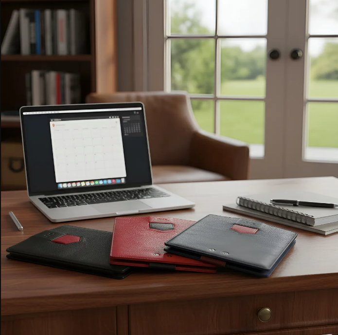 Capa para iPad: Air 10,5"/iPad Air 5ª/4ª/3ª(Gen)/iPad Air 11"(M2/iPad 9ª/8ª/7ª(Gen)/iPad Pro 11"4ª/3ª/2ª/1ª(Gen)/iPad Pro 11"(M4). Couro Genuíno de Flor Integral curtido vegetal com tanino/Feltro & 8 Botões de pressão.- 927