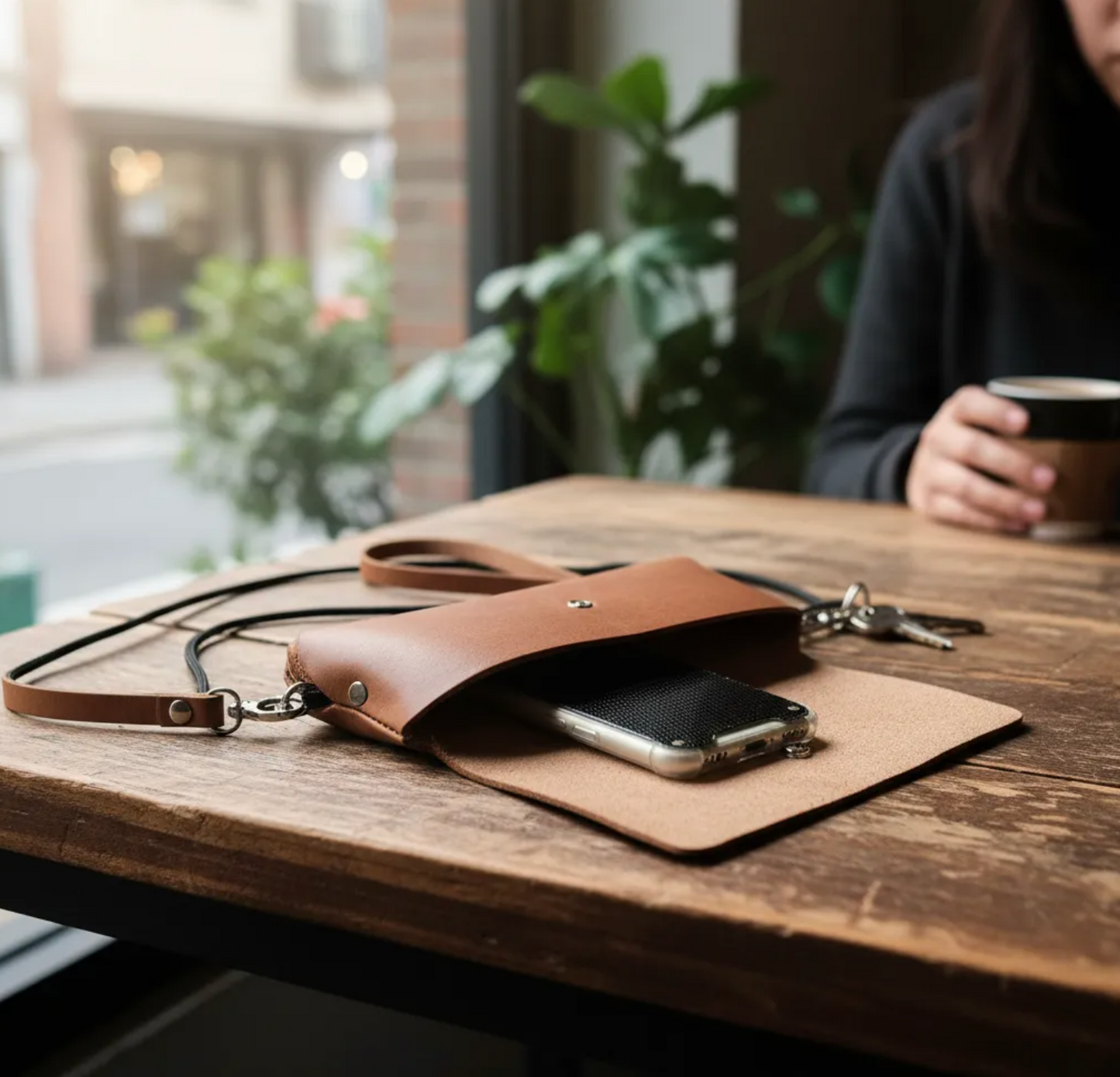 Étui pour téléphone portable/Étui à lunettes/Crossbody Élastique.- 750