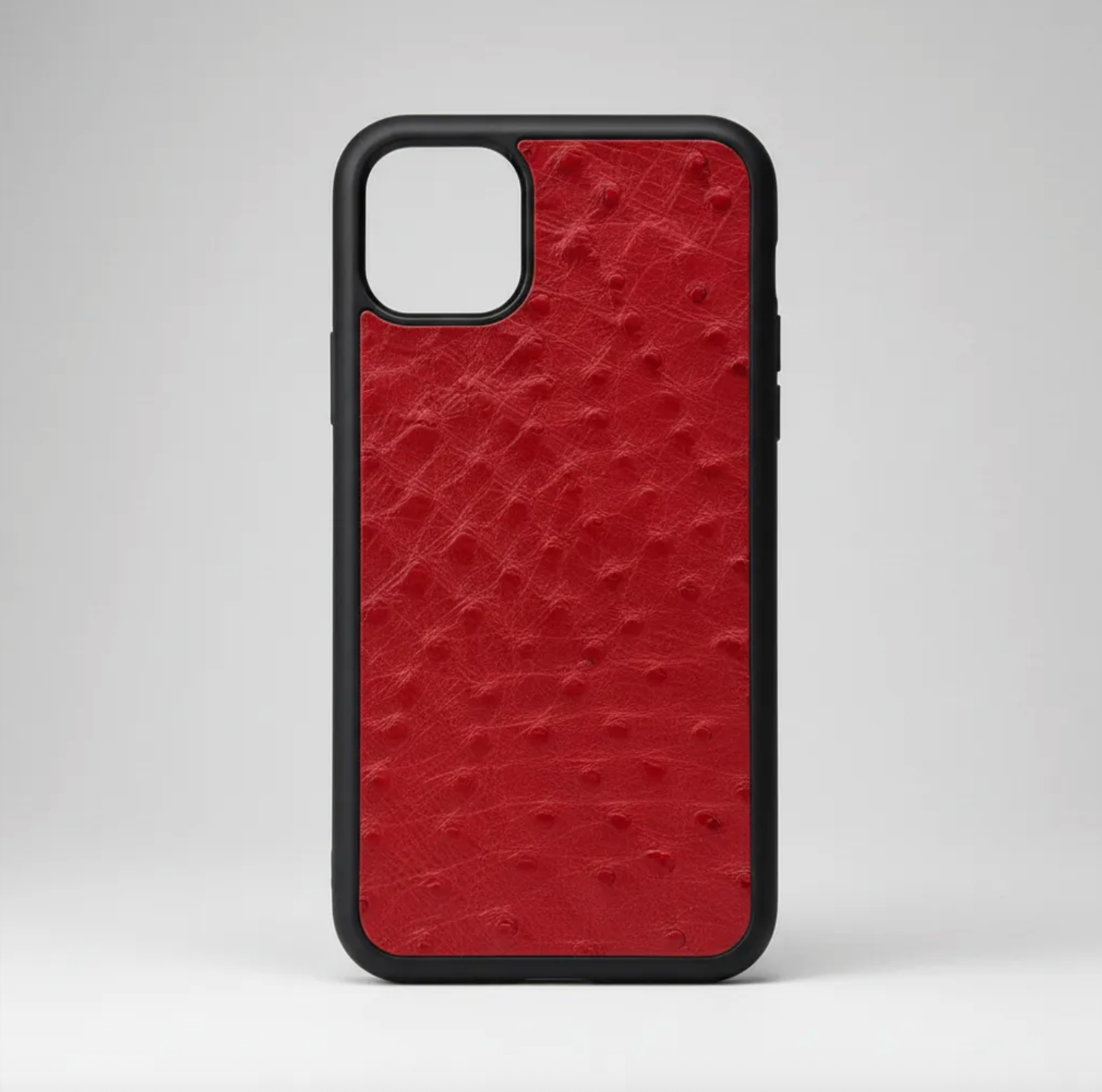 Coque en cuir Véritable de d’autruche pour iPhone découpée & gravée au laser/microfibre-58