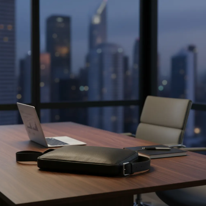 MacBook Pro 13"(Intel 2P/4P)/M1/M2/MacBook Pro 14"M1/M2/M3 Pro/M2/M3 Pro Max/MacBook Air 13"M2/M3/iPad Pro 9.7"/10.5"/iPad 11"M2/iPad 11"Pro 1st/2nd/3rd/4th. Black Full-Grain vegetable-tanned Genuine Leather/Felt & Dagger Charm.- 2001