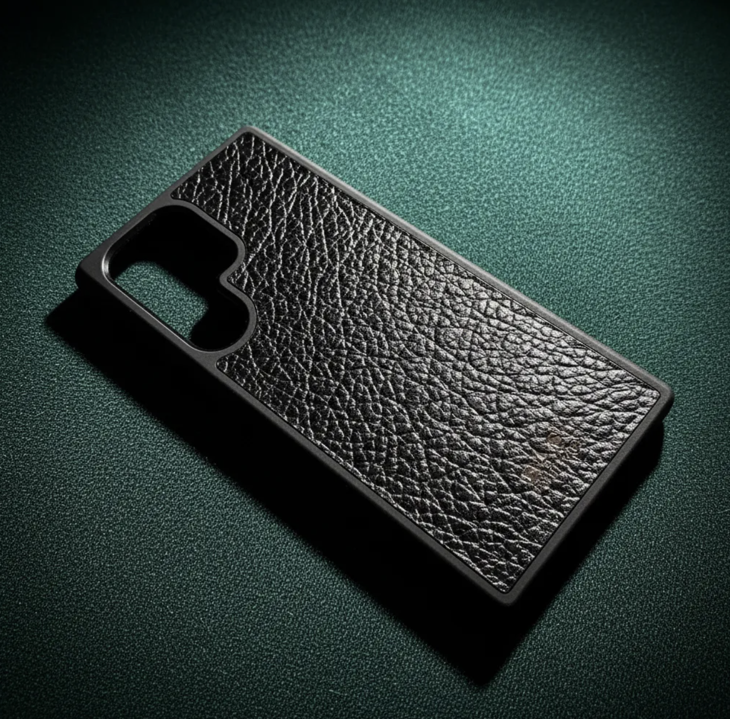 Capa de couro Genuíno B|A|B® Leather Goods Natura Preto curtida vegetalmente com tanino para Samsung: S22/S23/S22/S23 Plus/S22/S23 Ultra-51 B