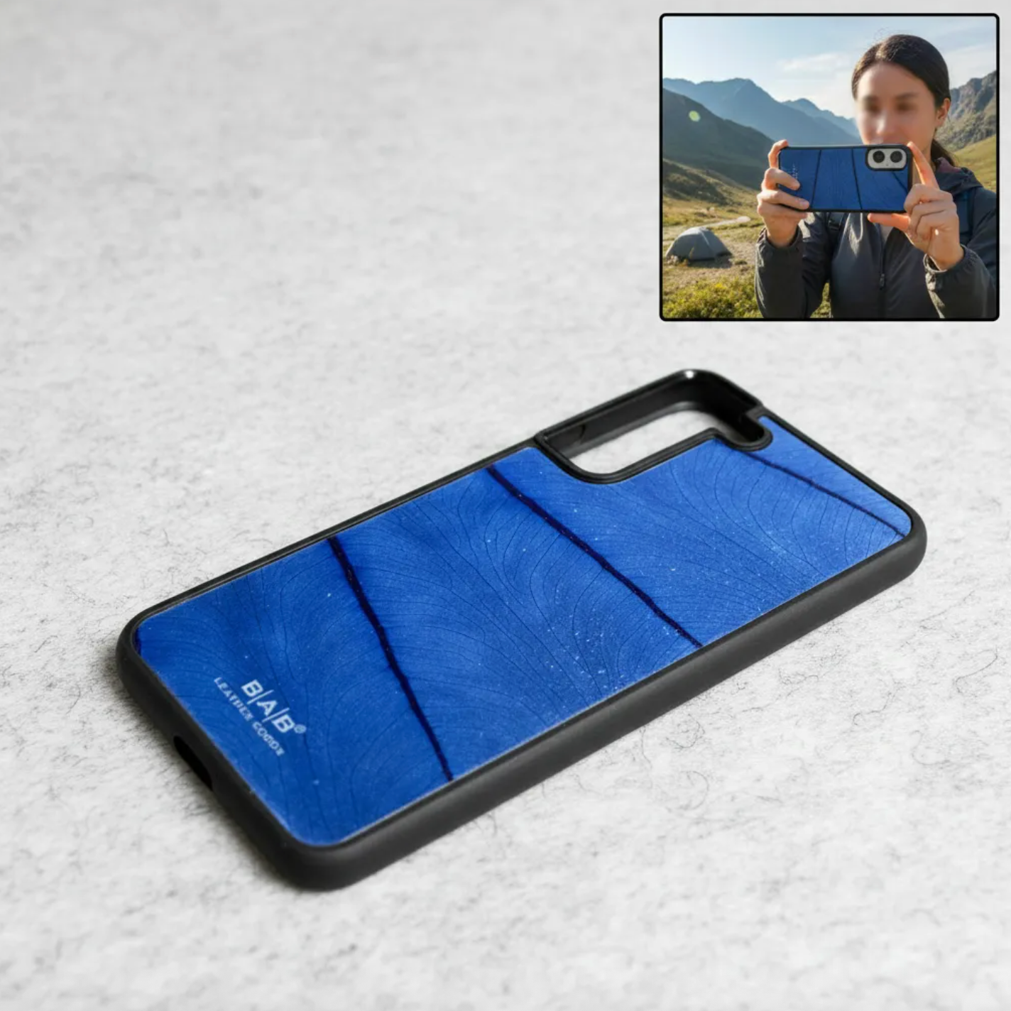 Coque beLEAF® en Véritable feuille d'Alocasia pour iPhone découpée & gravée au laser/Microfibre-60i