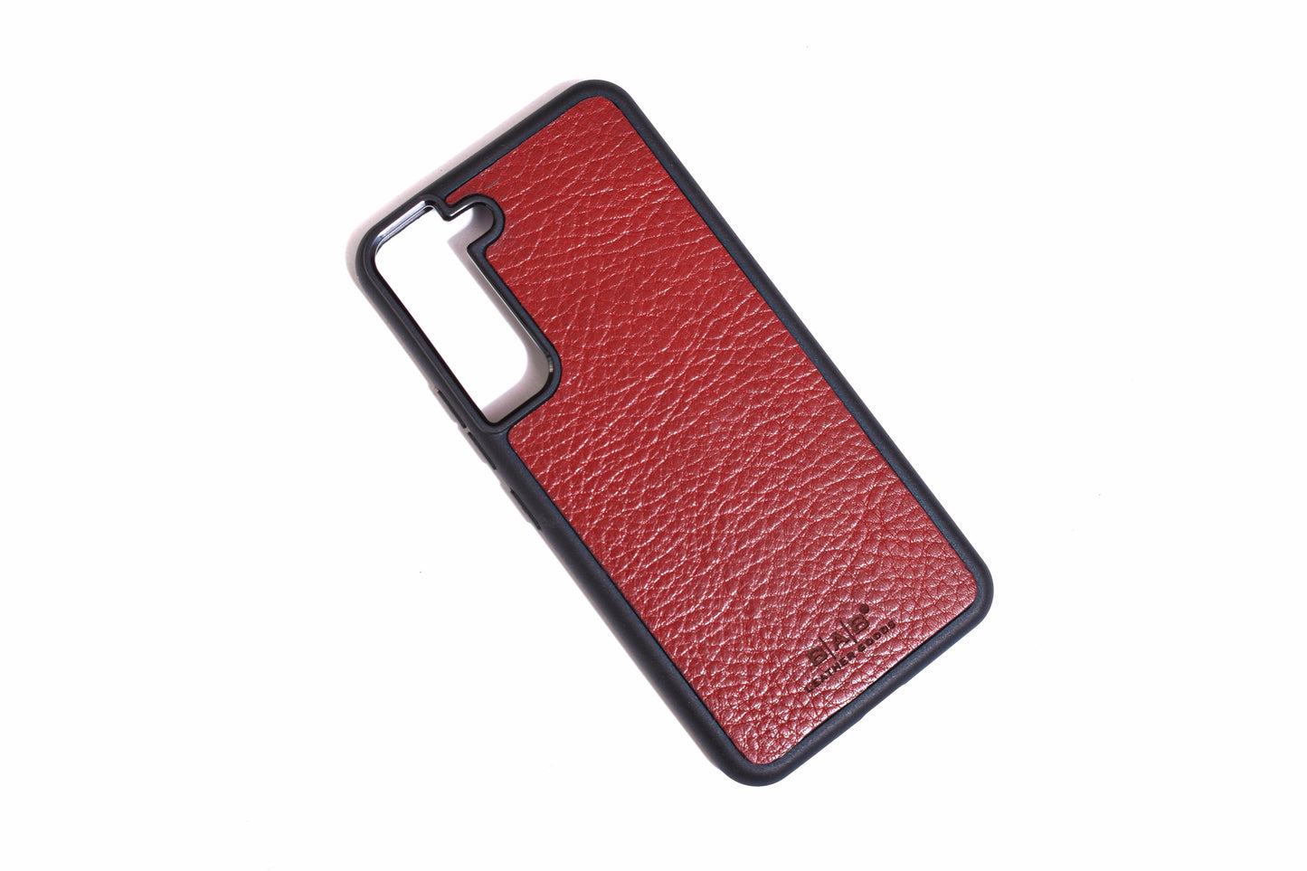 Full-Grain vegetable-tanned Genuine Leather Case and Support for Samsung & Black Elastic Rope Bracelet/Strap.- SPS55