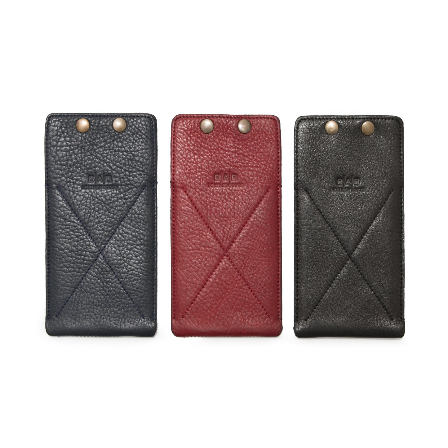 Full-Grain vegetable-tanned  Genuine Leather/Felt Cover for iPhone: 5/5C/5S - SE(1st Gen) - 6/6S - 7/8 - SE(2nd/3rd Gen) - 12/13 Mini - X/XS - XR - 11/12/13 /14/15 - 11/12/13/14/15 Pro - Samsung: S22/S23, 2 Snaps.- 701