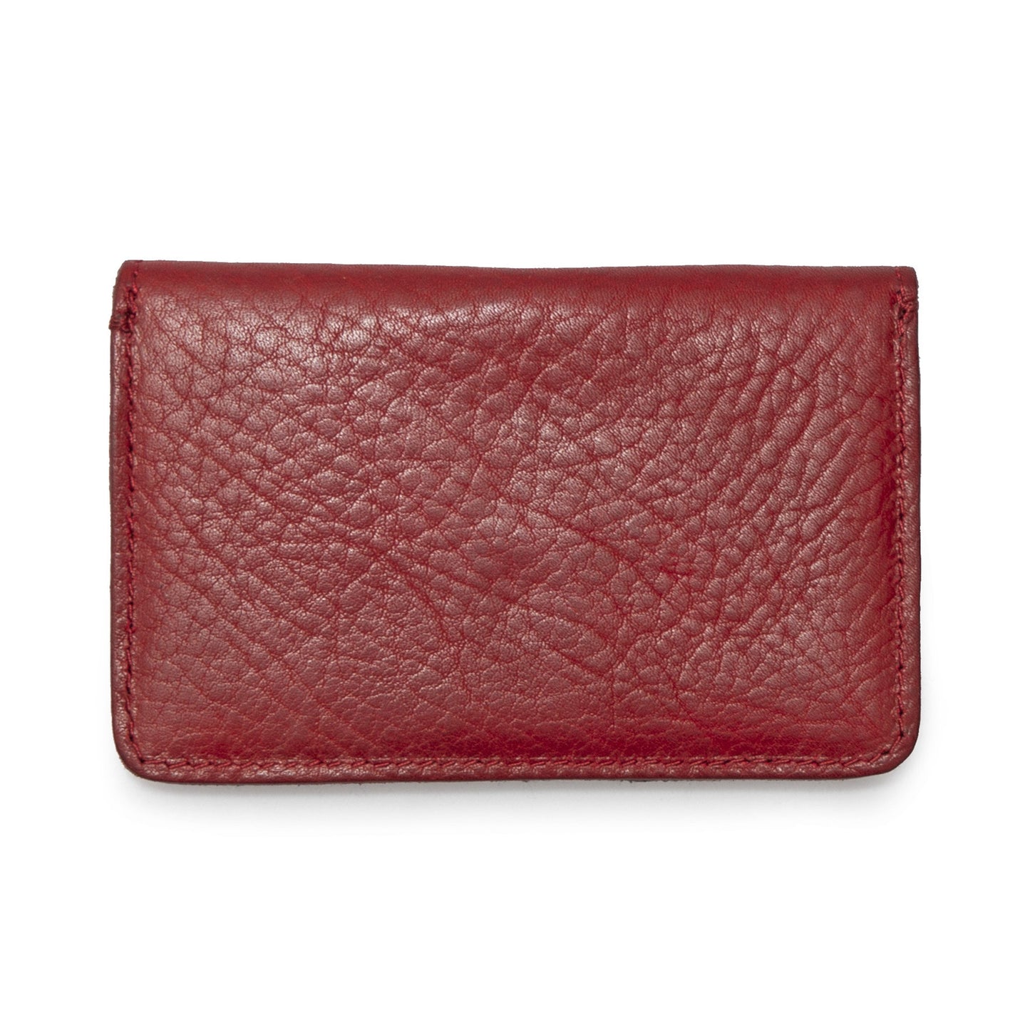 Full-Grain vegetable-tanned Genuine Leather/Felt Credit-card Holder. 1 Spring Snap.- 703